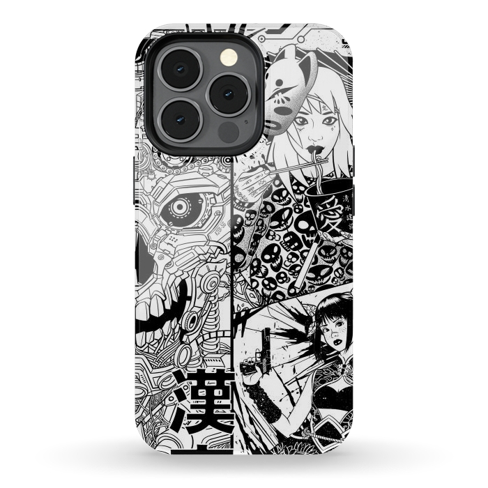 iPhone 13 pro StrongFit Tokyo machine girl manga by Alberto