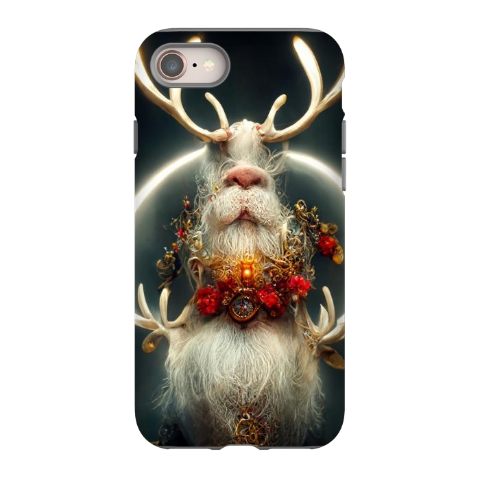 iPhone 8 StrongFit Santa reindeer by haroulita