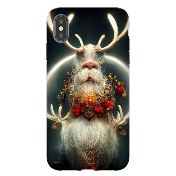 iPhone Xs Max StrongFit Santa reindeer by haroulita