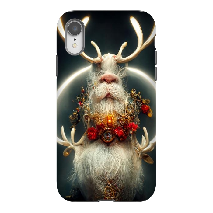 iPhone Xr StrongFit Santa reindeer by haroulita