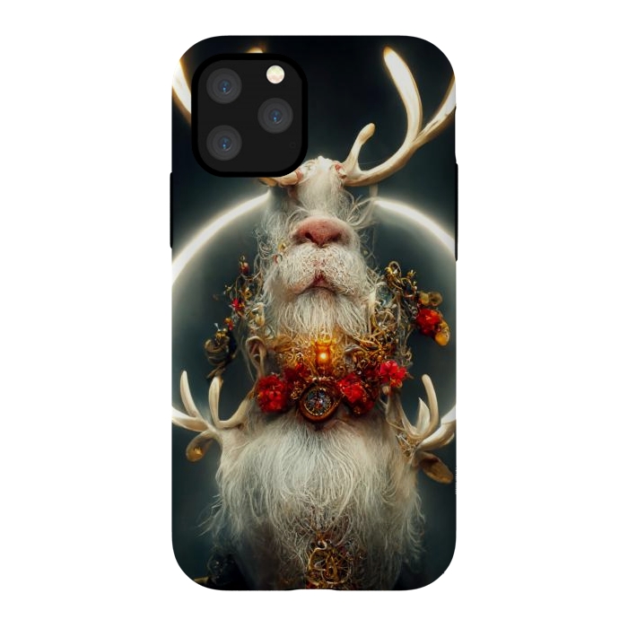 iPhone 11 Pro StrongFit Santa reindeer by haroulita