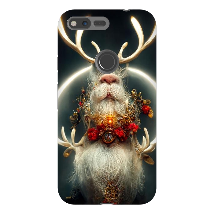Pixel XL StrongFit Santa reindeer by haroulita