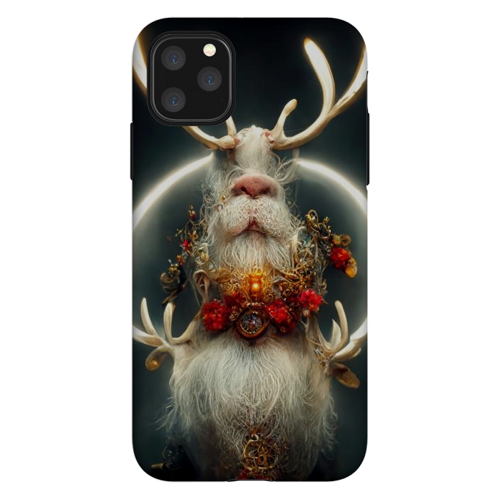 iPhone 11 Pro Max StrongFit Santa reindeer by haroulita