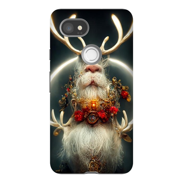 Pixel 2XL StrongFit Santa reindeer by haroulita