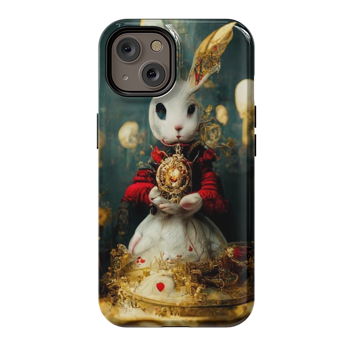 iPhone 14 StrongFit white rabbit , Alice by haroulita