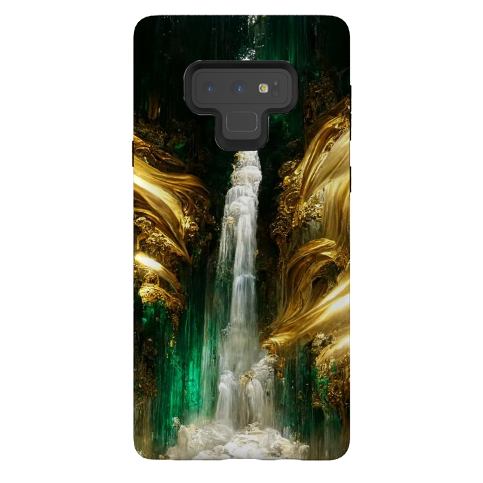 Galaxy Note 9 StrongFit sparkle waterfall by haroulita