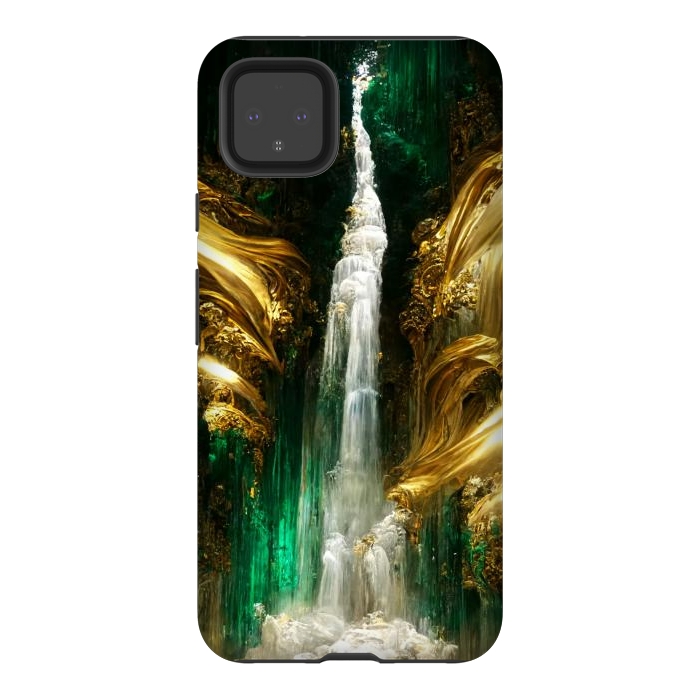 Pixel 4XL StrongFit sparkle waterfall by haroulita