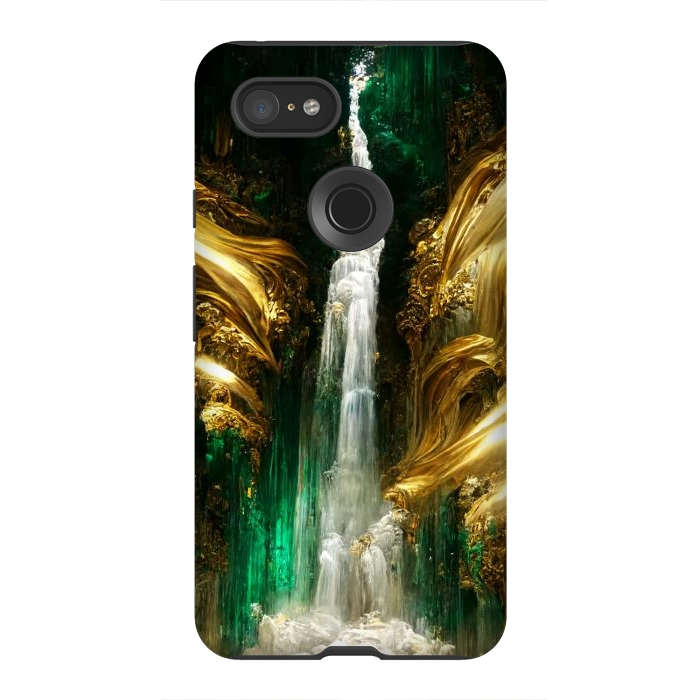 Pixel 3XL StrongFit sparkle waterfall by haroulita