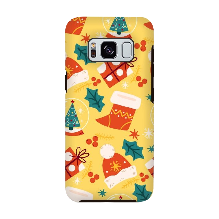 Galaxy S8 StrongFit Christmas Boots and Hats by ArtsCase