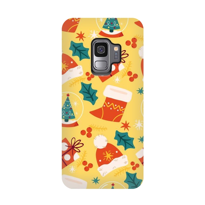 Galaxy S9 StrongFit Christmas Boots and Hats by ArtsCase