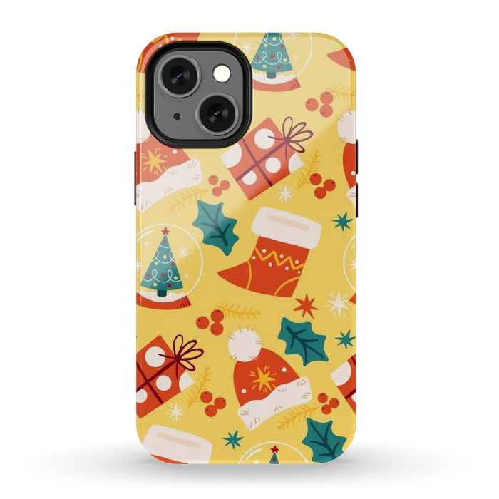 iPhone 12 mini StrongFit Christmas Boots and Hats by ArtsCase