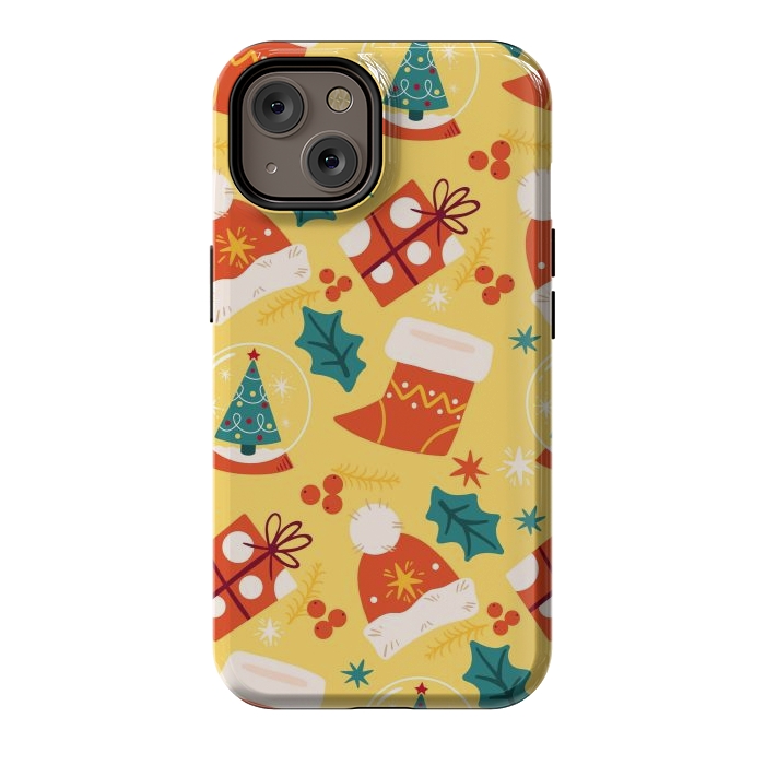 iPhone 14 StrongFit Christmas Boots and Hats by ArtsCase