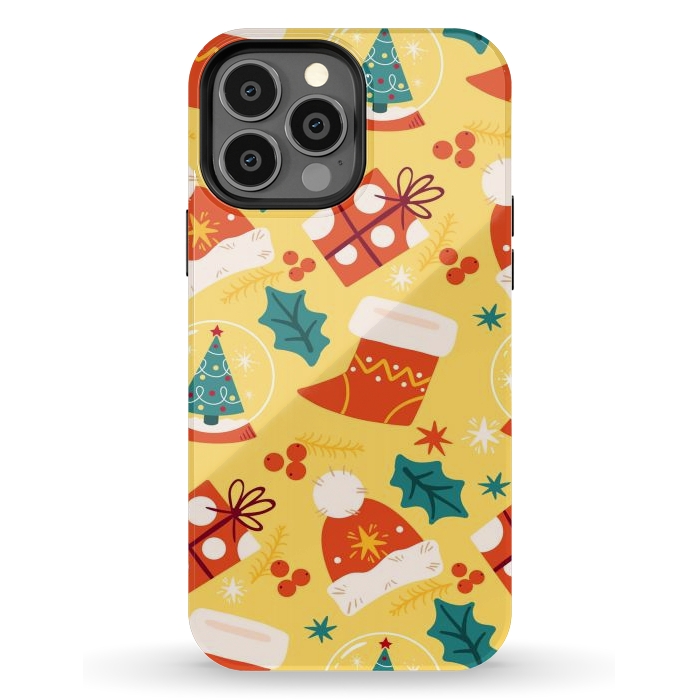 iPhone 13 Pro Max StrongFit Christmas Boots and Hats by ArtsCase