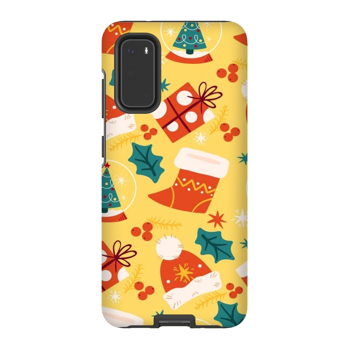 Galaxy S20 StrongFit Christmas Boots and Hats by ArtsCase
