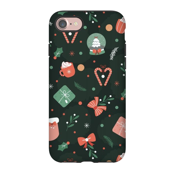 iPhone 7 StrongFit Christmas Objects by ArtsCase