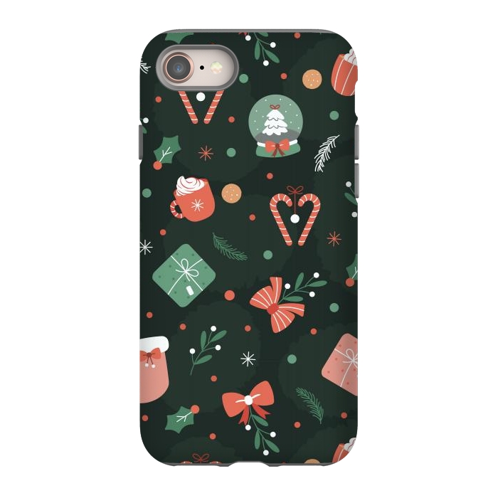 iPhone 8 StrongFit Christmas Objects by ArtsCase