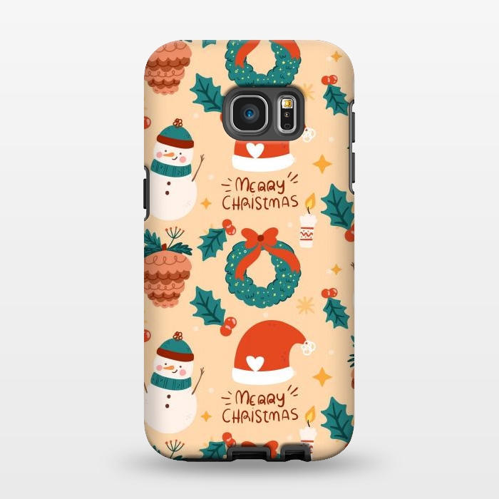 Galaxy S7 EDGE StrongFit Merry Christmas IV by ArtsCase