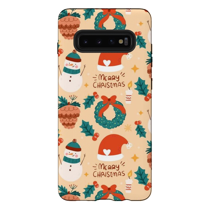 Galaxy S10 plus StrongFit Merry Christmas IV by ArtsCase