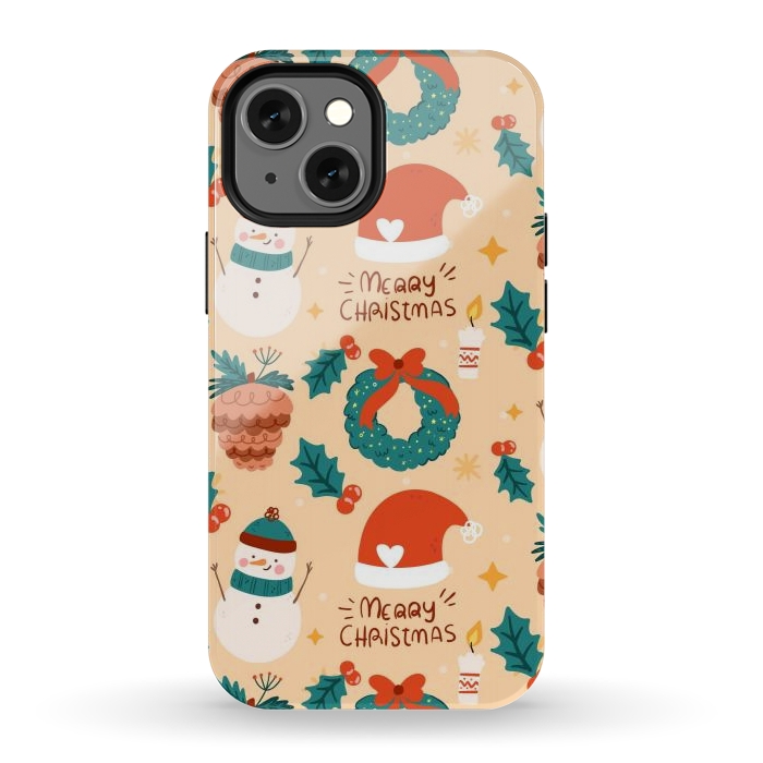 iPhone 13 mini StrongFit Merry Christmas IV by ArtsCase