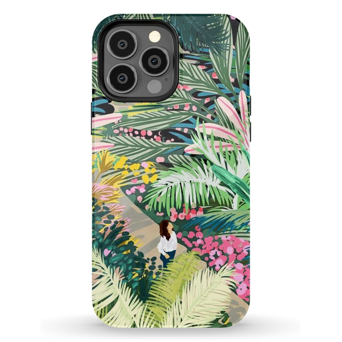 iPhone 13 Pro Max StrongFit Bohemian Jungle by Uma Prabhakar Gokhale