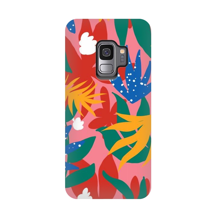 Galaxy S9 StrongFit Blush in The Jungle by Uma Prabhakar Gokhale