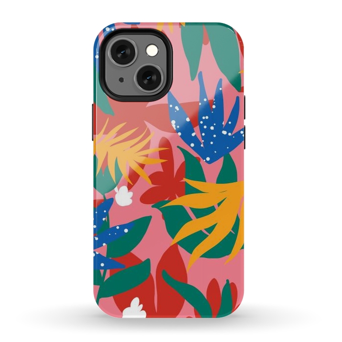 iPhone 12 mini StrongFit Blush in The Jungle by Uma Prabhakar Gokhale