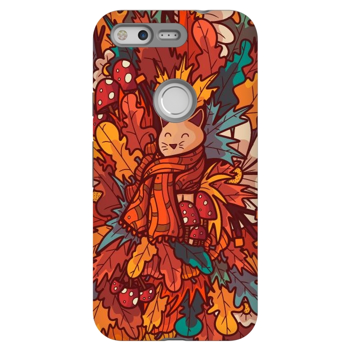 Pixel StrongFit Cosy autumn cat by Steve Wade (Swade)