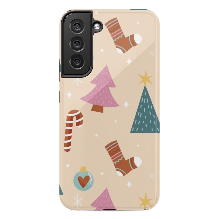 Galaxy S22 plus StrongFit Original Pattern in Christmas by ArtsCase