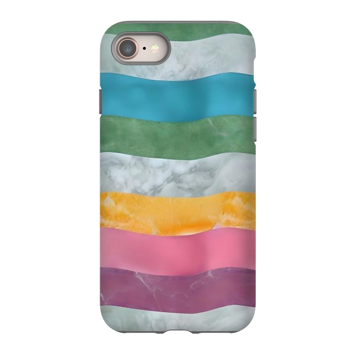 iPhone SE StrongFit Colorful marble Waves  by Winston