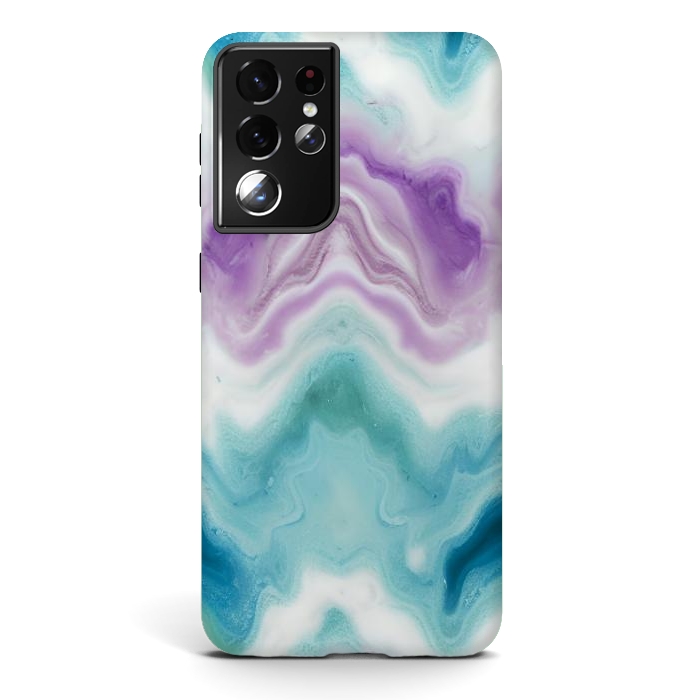 Galaxy S21 ultra StrongFit Wavy marble  by Winston