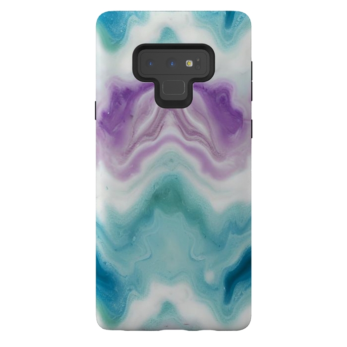 Galaxy Note 9 StrongFit Wavy marble  by Winston