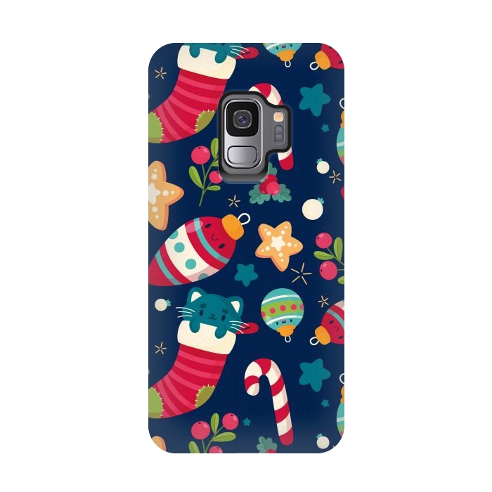 Galaxy S9 StrongFit A Cat in Christmas by ArtsCase