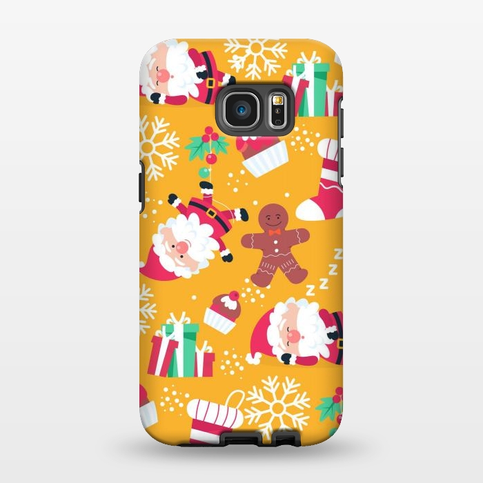 Galaxy S7 EDGE StrongFit Cute Pattern for Christmas  by ArtsCase