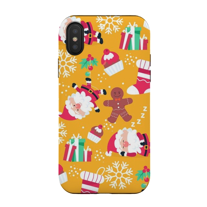 iPhone Xs / X StrongFit Cute Pattern for Christmas  by ArtsCase