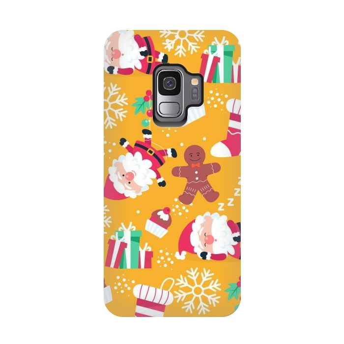 Galaxy S9 StrongFit Cute Pattern for Christmas  by ArtsCase