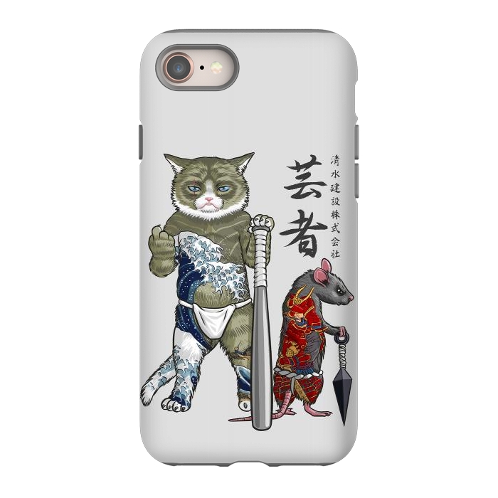 iPhone 8 StrongFit Mouse and Cat yakuza by Alberto