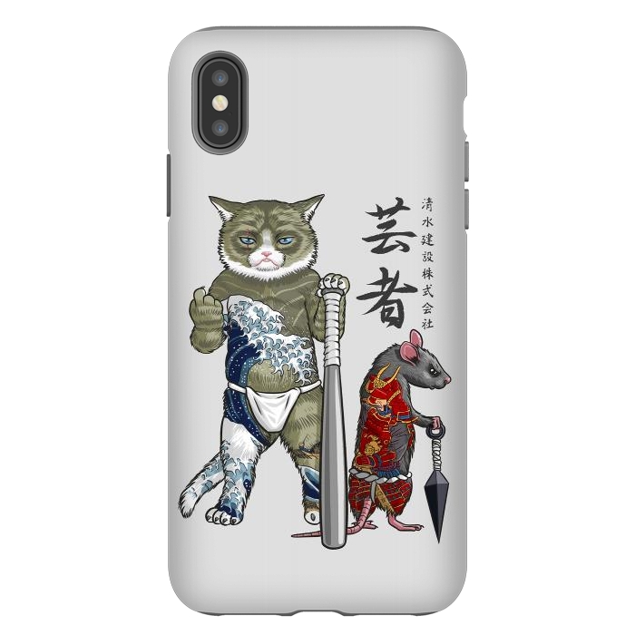 iPhone Xs Max StrongFit Mouse and Cat yakuza by Alberto