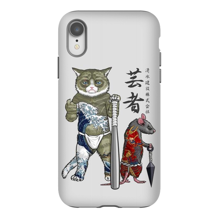 iPhone Xr StrongFit Mouse and Cat yakuza by Alberto