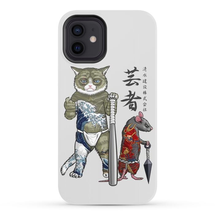 iPhone 12 StrongFit Mouse and Cat yakuza by Alberto