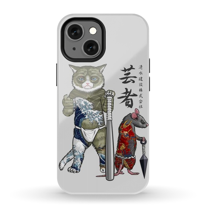 iPhone 13 mini StrongFit Mouse and Cat yakuza by Alberto