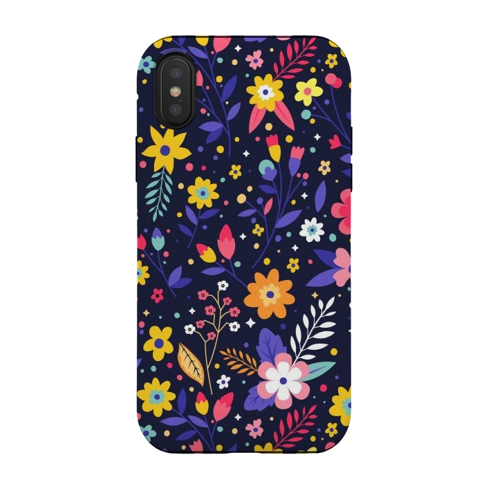 iPhone Xs / X StrongFit Beautifull Flowers with Vibrant Colors by ArtsCase