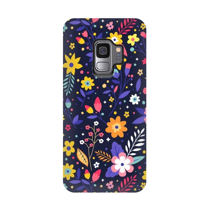 Galaxy S9 StrongFit Beautifull Flowers with Vibrant Colors by ArtsCase