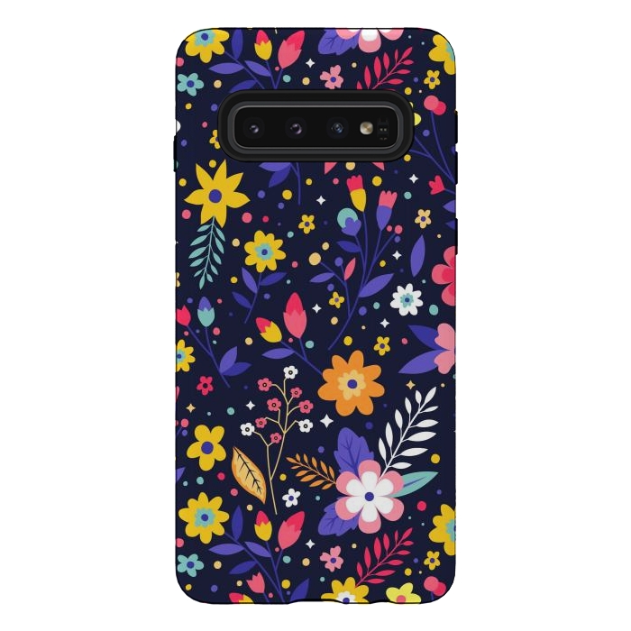 Galaxy S10 StrongFit Beautifull Flowers with Vibrant Colors by ArtsCase