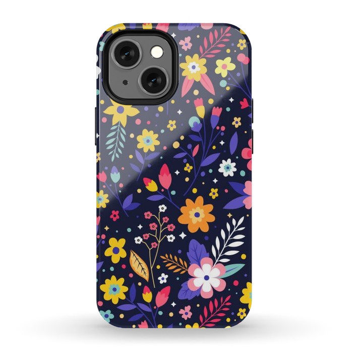 iPhone 13 mini StrongFit Beautifull Flowers with Vibrant Colors by ArtsCase