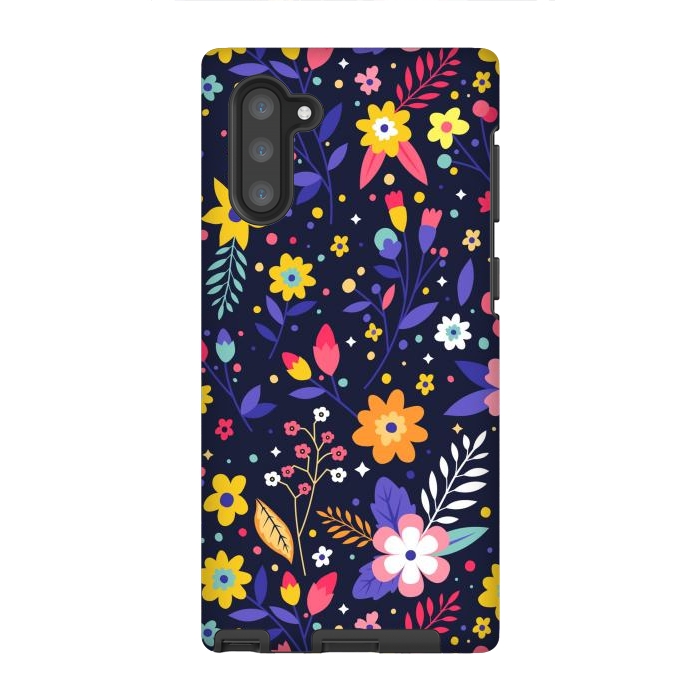 Galaxy Note 10 StrongFit Beautifull Flowers with Vibrant Colors by ArtsCase