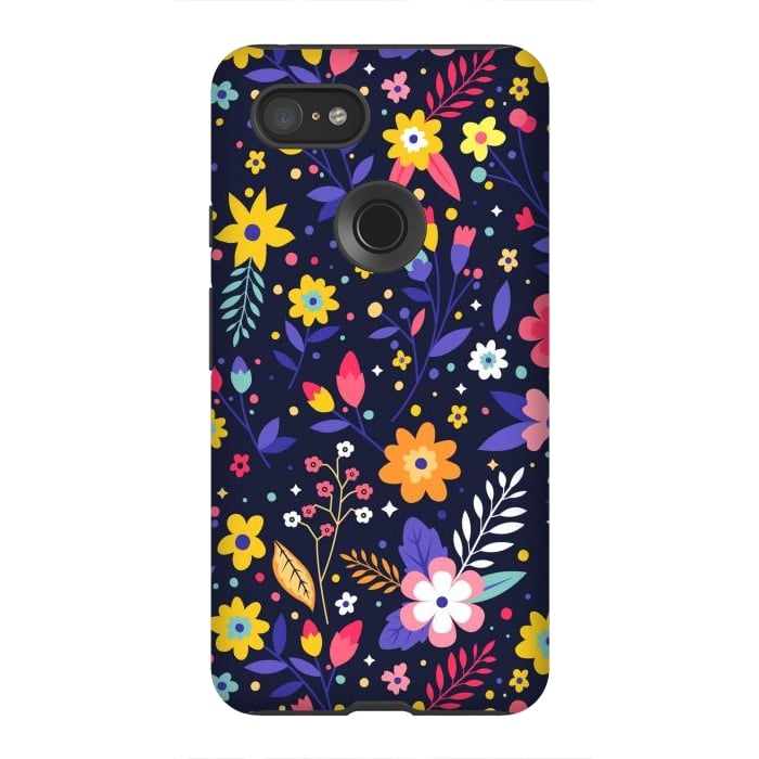 Pixel 3XL StrongFit Beautifull Flowers with Vibrant Colors by ArtsCase