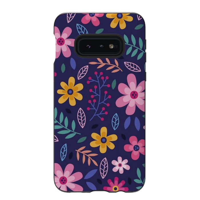 Galaxy S10e StrongFit Pink Flowers for You  by ArtsCase