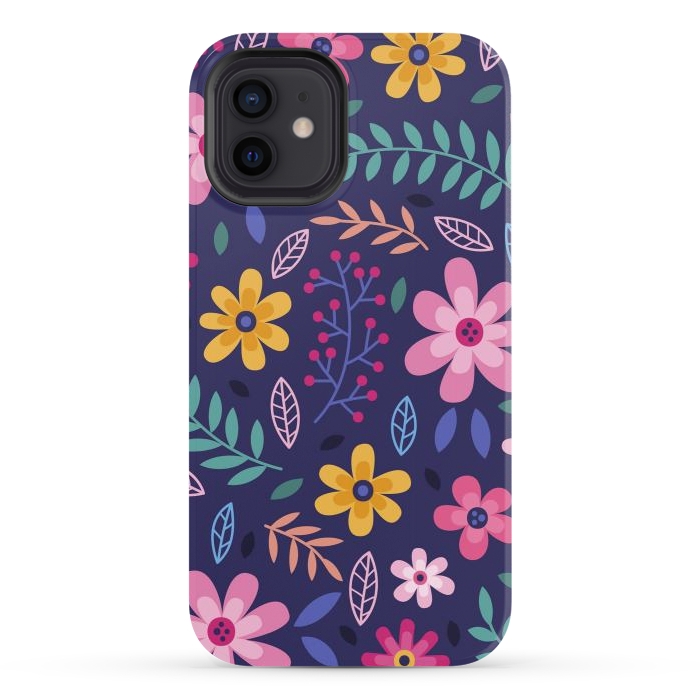 iPhone 12 StrongFit Pink Flowers for You  by ArtsCase
