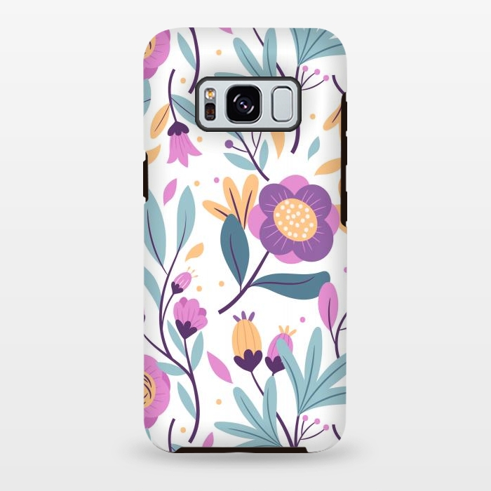 Galaxy S8 plus StrongFit Purple Floral Pattern 0 by ArtsCase