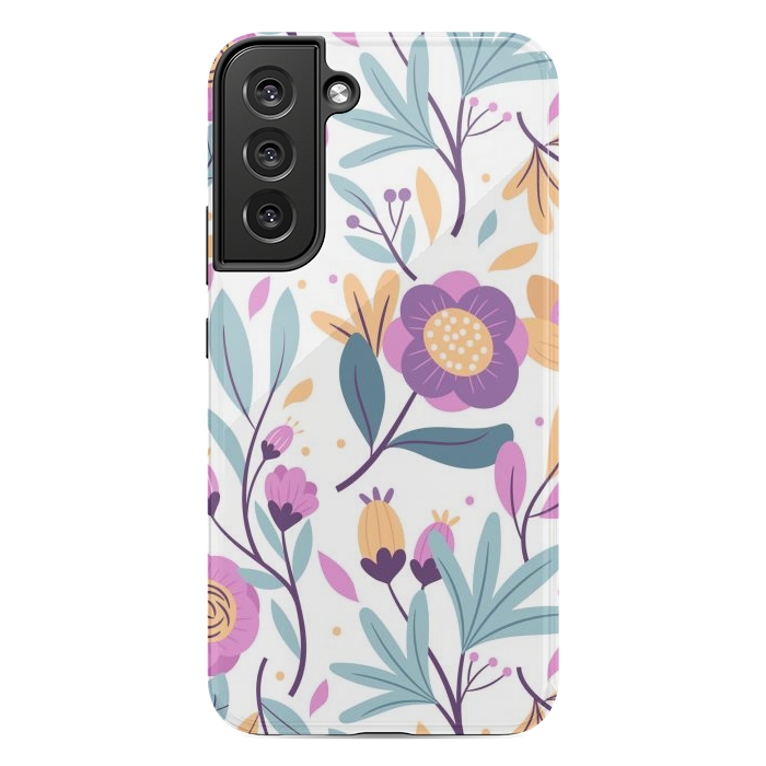 Galaxy S22 plus StrongFit Purple Floral Pattern 0 by ArtsCase